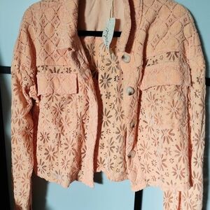 Mystree Coral Lace Women's Blazer